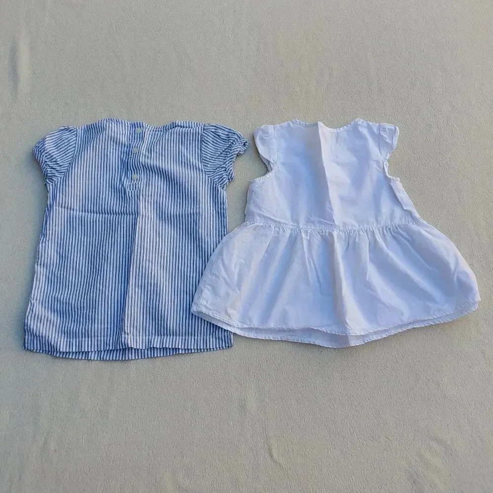 Girls 2 tops and skirt bundle Size 4-5